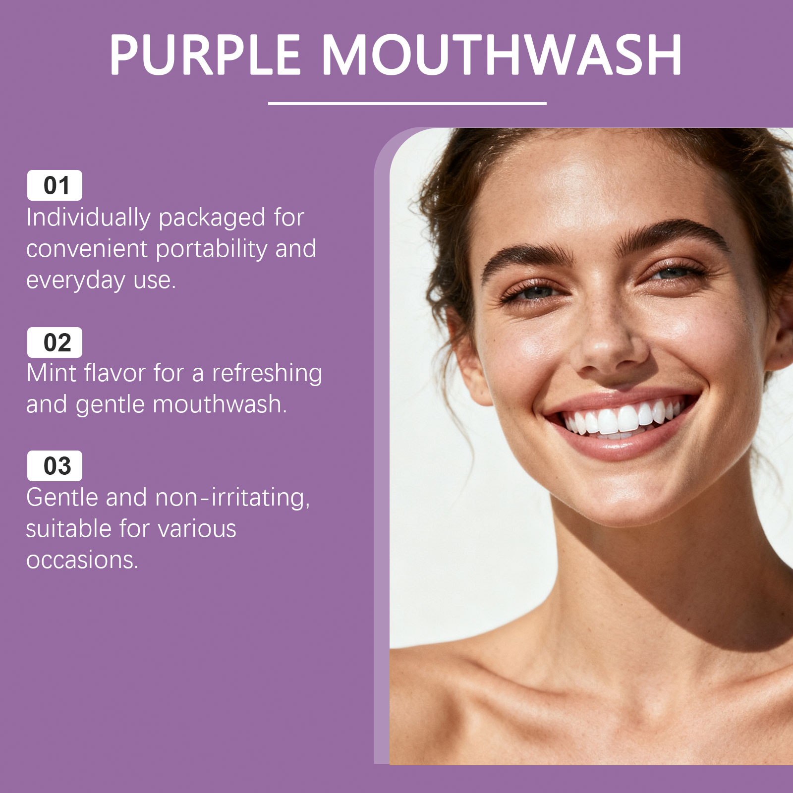 Fioletowa płyn do płukania ust – Teeth Whitening Mouthwash recenzja i cena